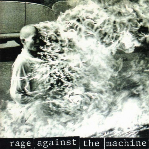 Artist: Rage Against The Machine Album: Rage Against The Machine Photographer: Malcolm Browne
